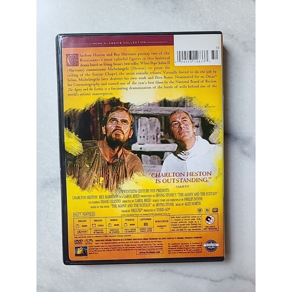 The Agony and the Ecstasy (DVD, 1965) - Picture 2 of 10